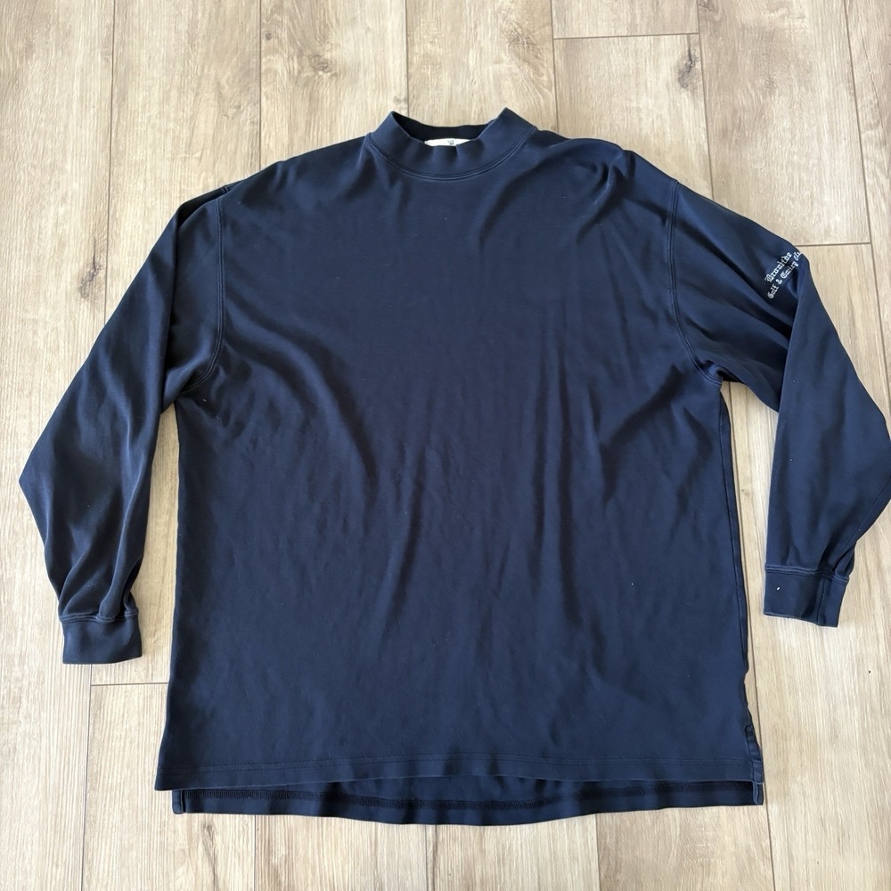 Fairway & Greene Player Mock Long Sleeve Golf Size XL Black Outdoors Warm Lghtwt